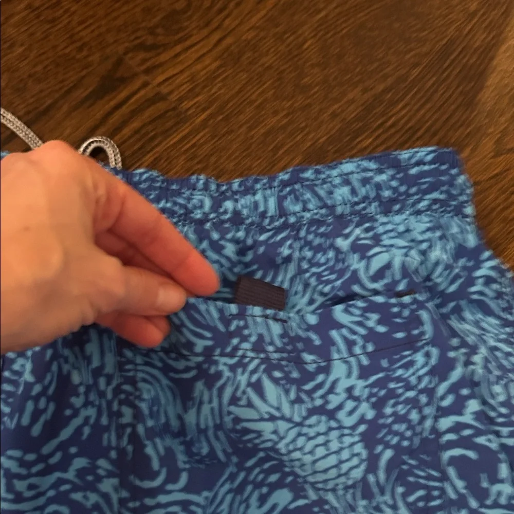 Speedo Men's Blue Pattern Swim Trunks-NWT - Picture 8 of 9